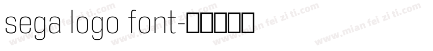 sega logo font字体转换